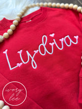 Load image into Gallery viewer, Toddler + Youth Valentines❤️// Red Tee & Sweatshirt