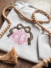 Load image into Gallery viewer, Pink + Camo Bow Monogram Sweatshirt / Tee / Zip