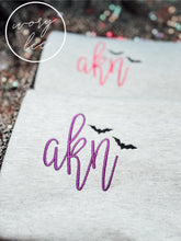Load image into Gallery viewer, Monogram Bats Crewneck🩷💜🖤