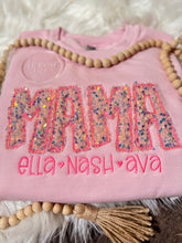 Load image into Gallery viewer, Pink Adult Custom Sequin Tee/Sweatshirt π