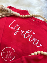 Load image into Gallery viewer, Toddler + Youth Valentines❤️// Red Tee & Sweatshirt