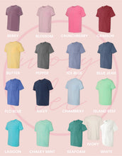 Load image into Gallery viewer, Custom✨ Monogram Baseball Frame // Comfort Colors Pocket Tee