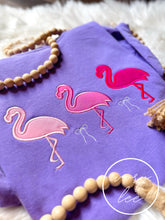 Load image into Gallery viewer, Flamingo Trio💖 Comfort Colors Tee
