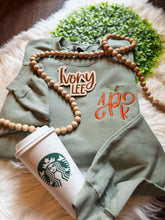 Load image into Gallery viewer, Sage Monogram Pumpkin Sweatshirt🎃
