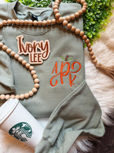 Load image into Gallery viewer, Sage Monogram Pumpkin Sweatshirt🎃
