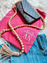 Load image into Gallery viewer, Your Colors✨ Comfort Colors Pocket Tee // Bow + Two Initials
