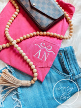 Load image into Gallery viewer, Your Colors✨ Comfort Colors Pocket Tee // Bow + Two Initials
