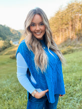 Load image into Gallery viewer, Cameron Blue Cable Knit Vest
