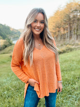 Load image into Gallery viewer, Reese Rust Lightweight Sweater

